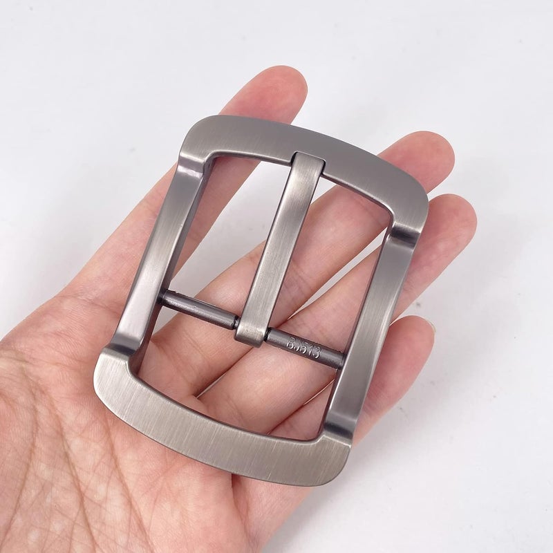 LAXPICOL 1.5"(40mm) Solid Sturdy Single Prong Square Belt Buckle For Men - Image 5